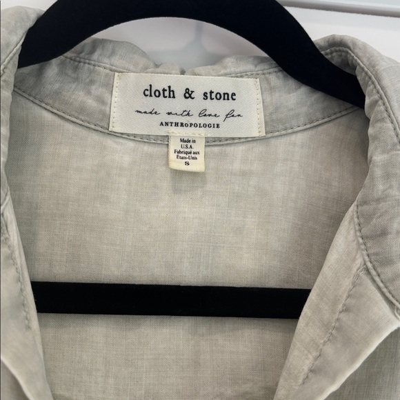 Anthropologie Cloth & Stone Utility Shirtdress in Green - Picture 8 of 10